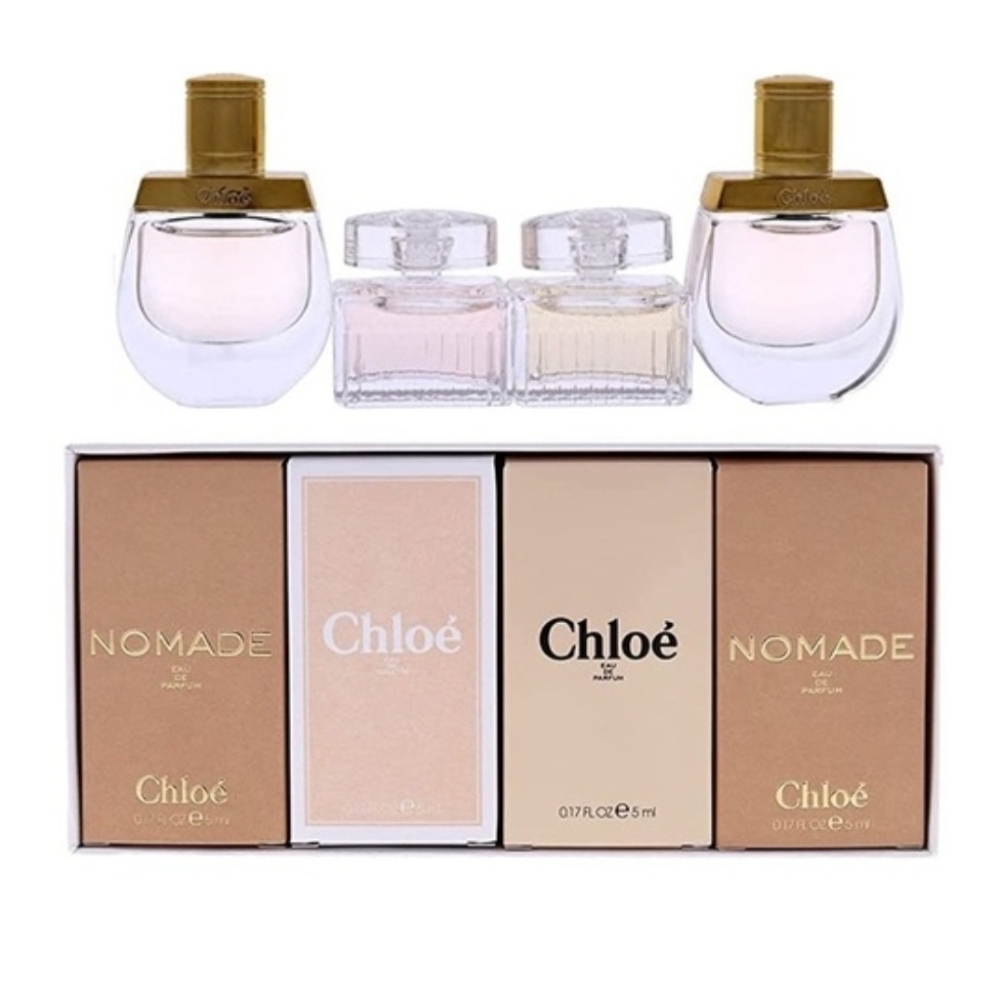 Chloe Variety Set 4 Piece Gift Set - 2X Nomade 2X Chloe Eau De Parfum Spray